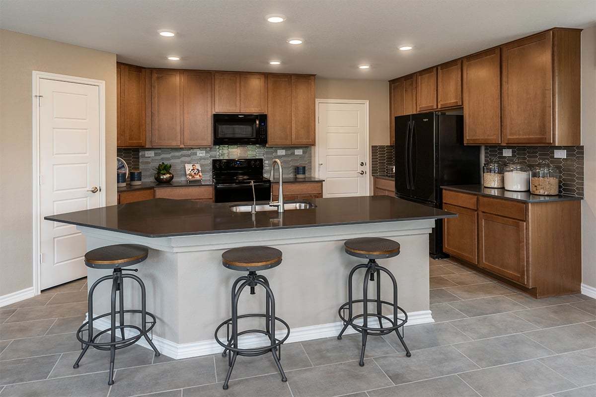 Plan 2411 Kitchen as modeled at Champions Landing