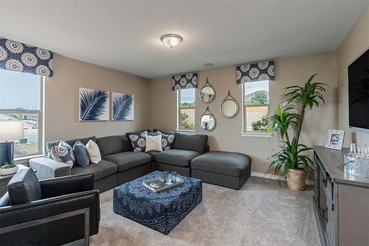 Plan 2411 Game Room as modeled at Champions Landing