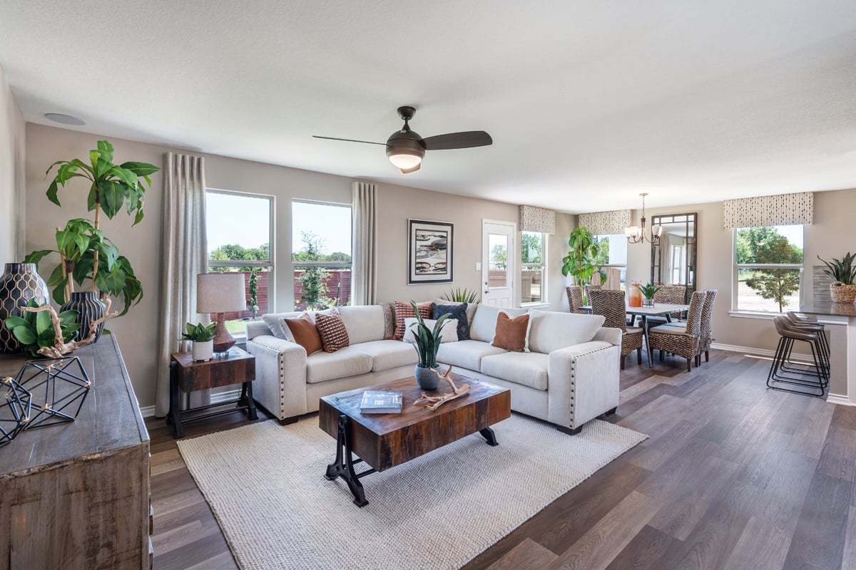 Plan 2245 - Plan 2245 Great Room as modeled at Deer Crest