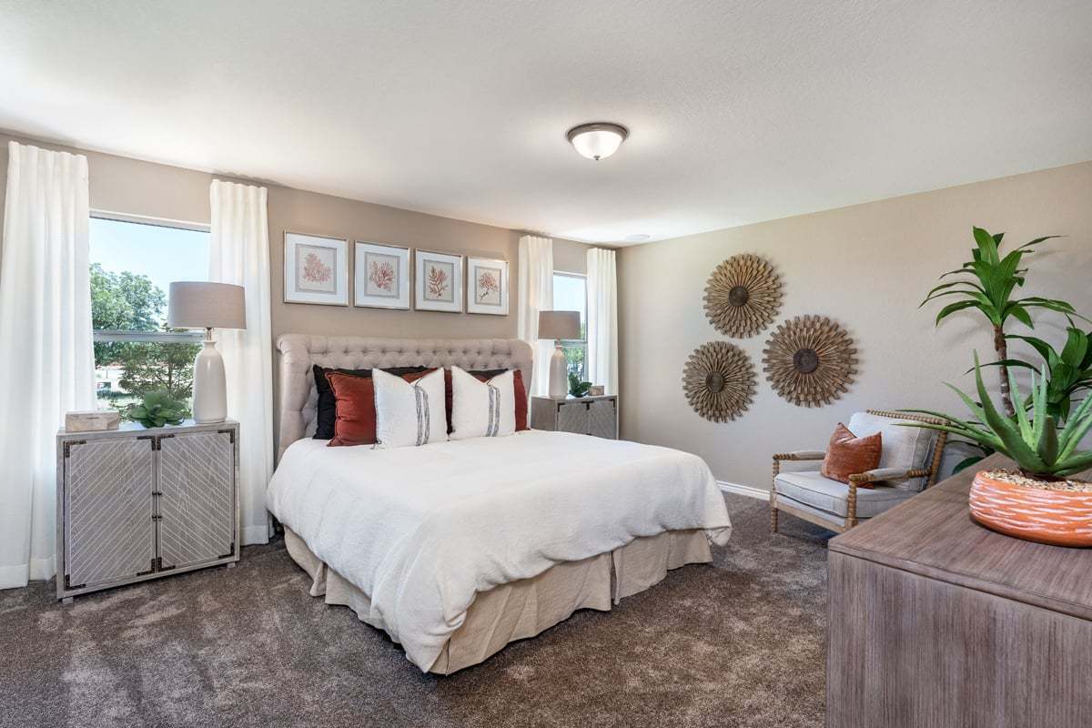 Plan 2245 - Plan 2245 Primary Bedroom as modeled at Deer Crest