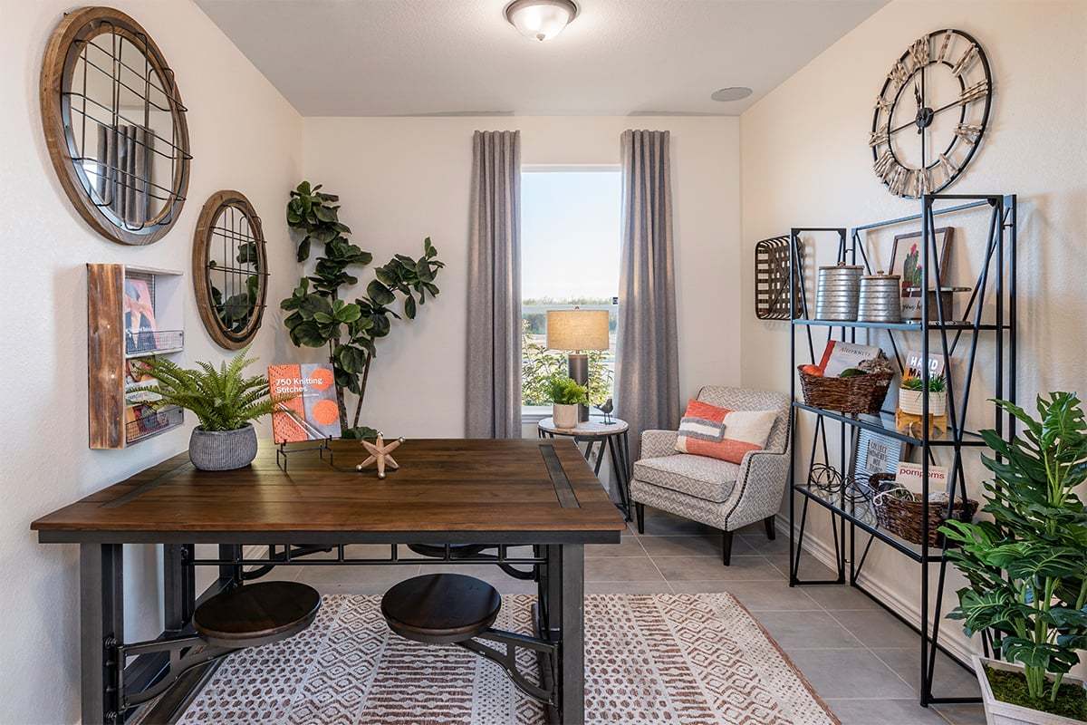 Plan 1416 - Plan 1416 Den as modeled at Marbella