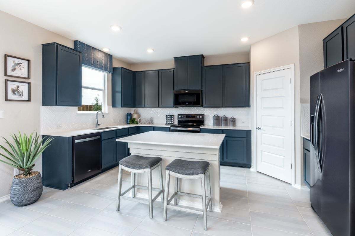 Plan 2509 Kitchen as modeled at Berry Springs