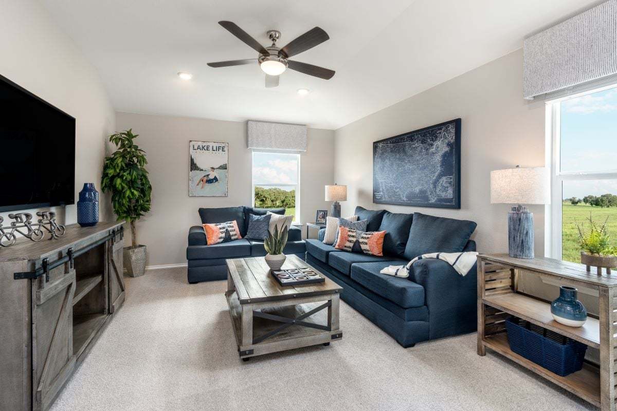 Plan 2509 Game Room as modeled at Berry Springs