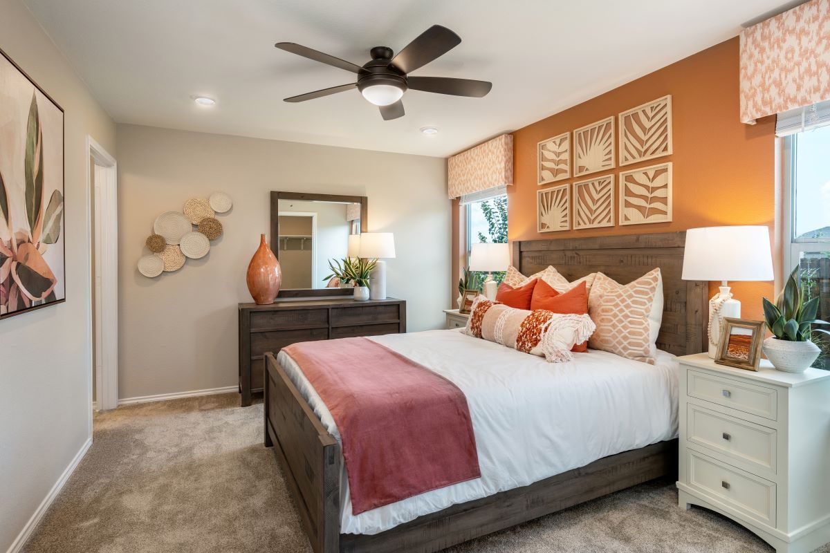 Plan 1360 Modeled - Primary bedroom