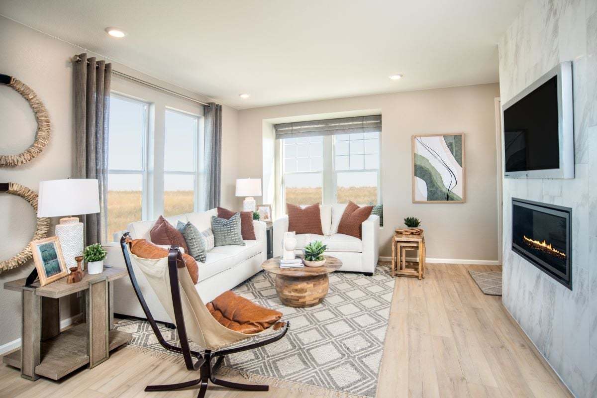 Plan 1671 Modeled - Living room