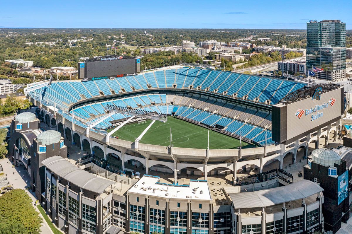 Easy access to Bank of America Stadium home of the Charlotte Panthers