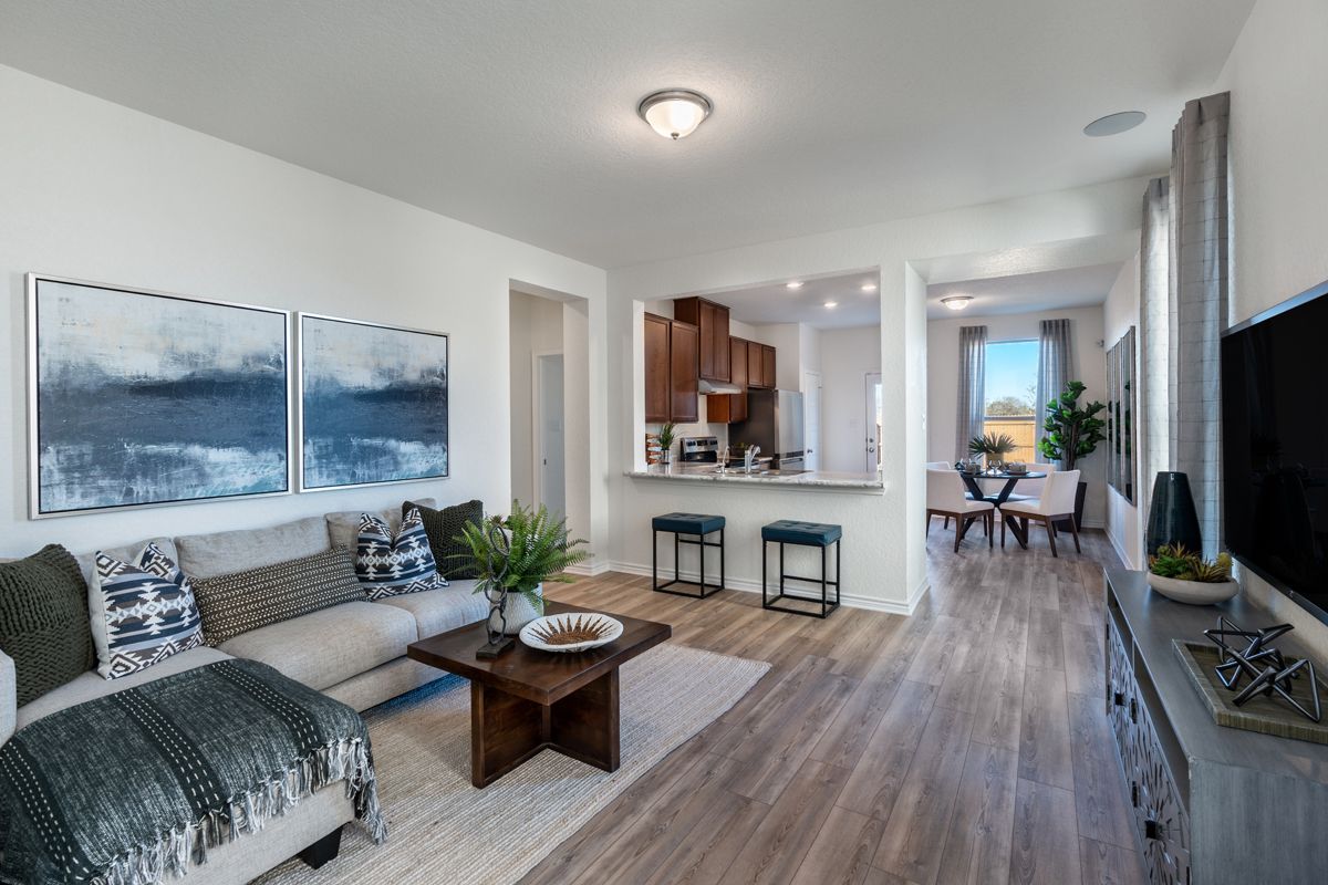 Plan 1242 Modeled - Great room