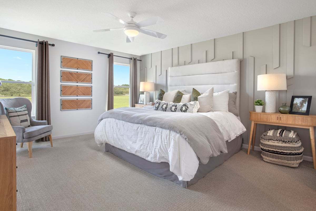 Plan 1769 Modeled - Primary bedroom