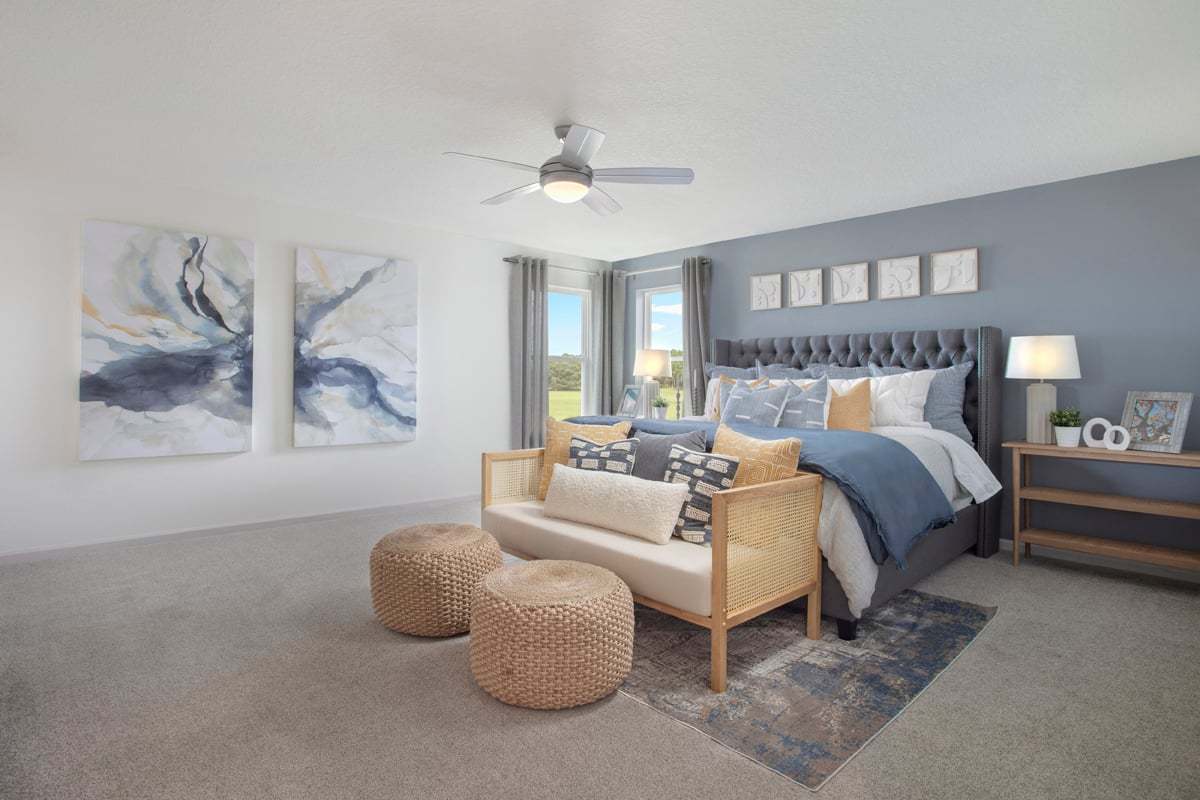 Plan 2566 Modeled - Primary bedroom