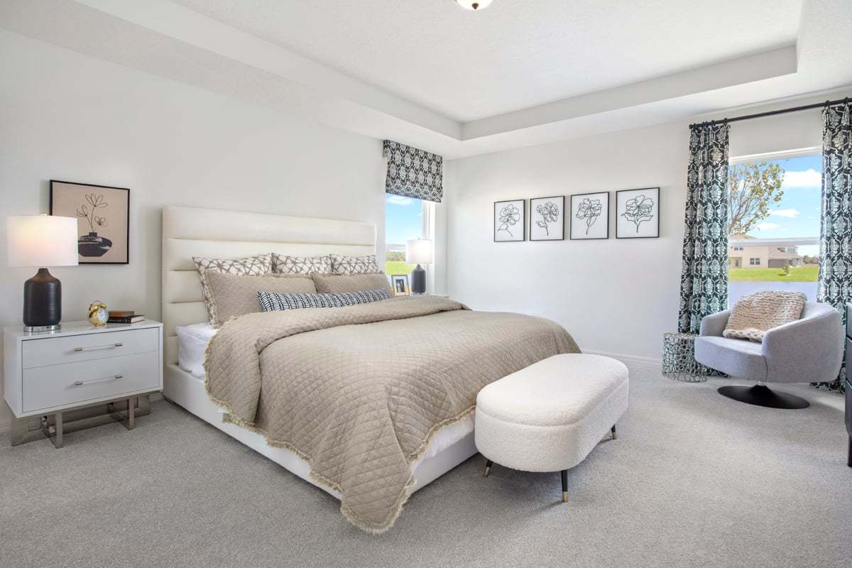 Plan 1989 Modeled - Primary bedroom