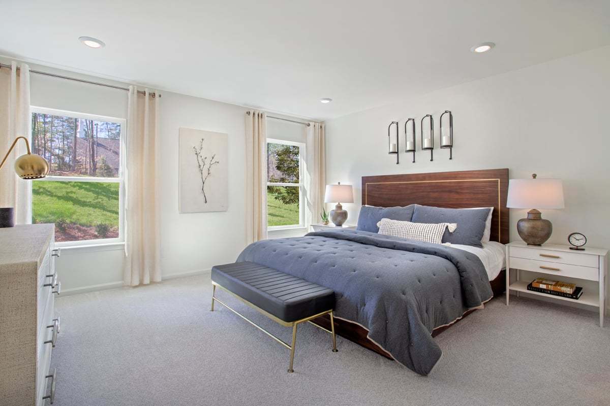 Plan 1582 Modeled - Primary bedroom