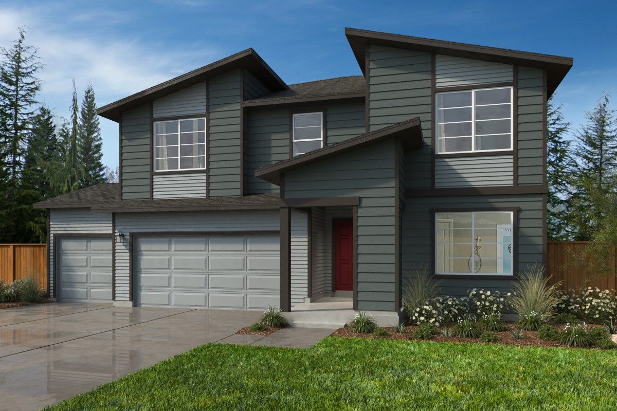 Exterior D with optional 3-car garage