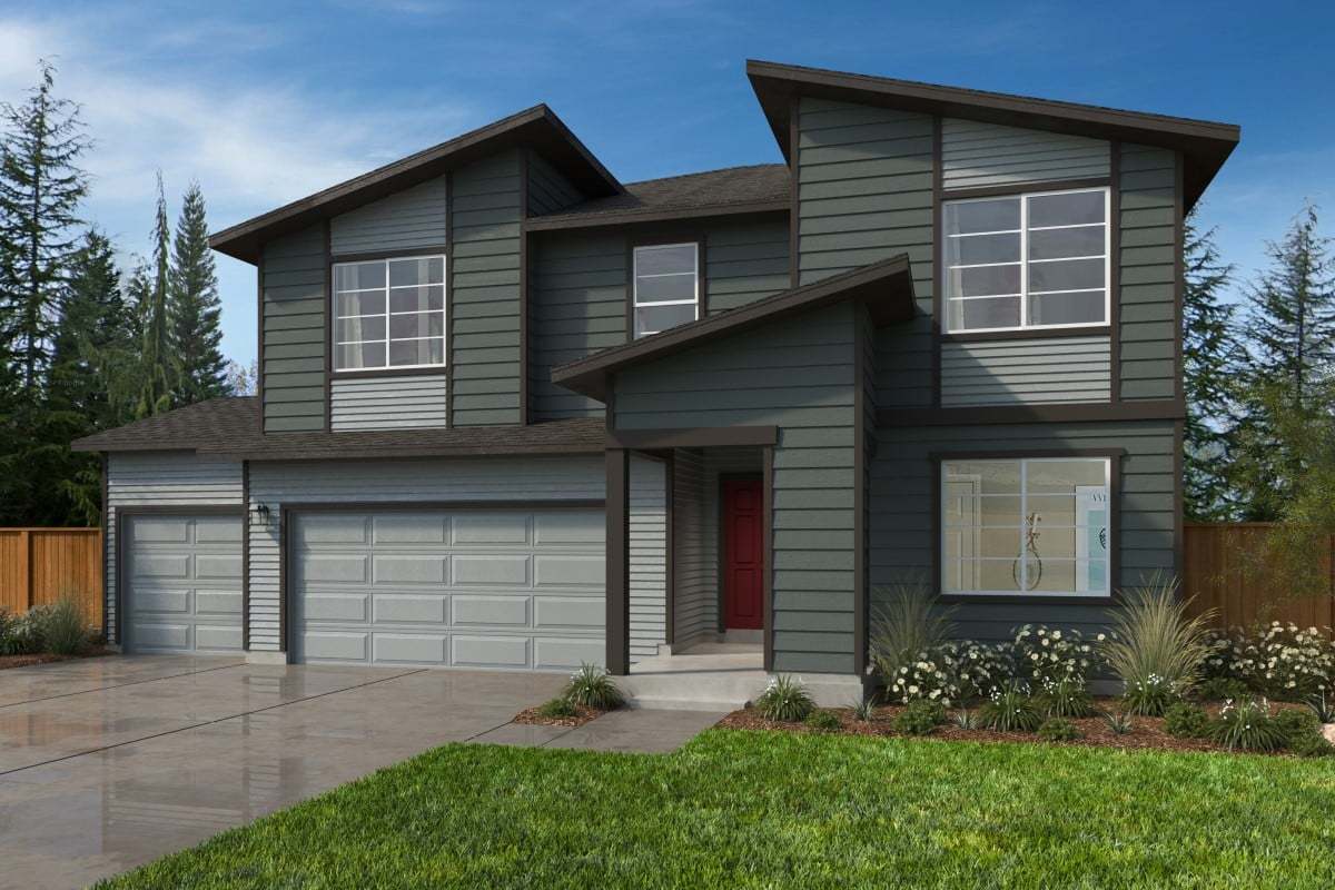 Exterior D with optional 3-car garage