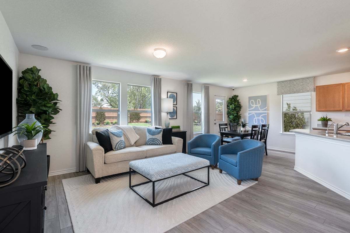 Plan 1373 Modeled - Great room