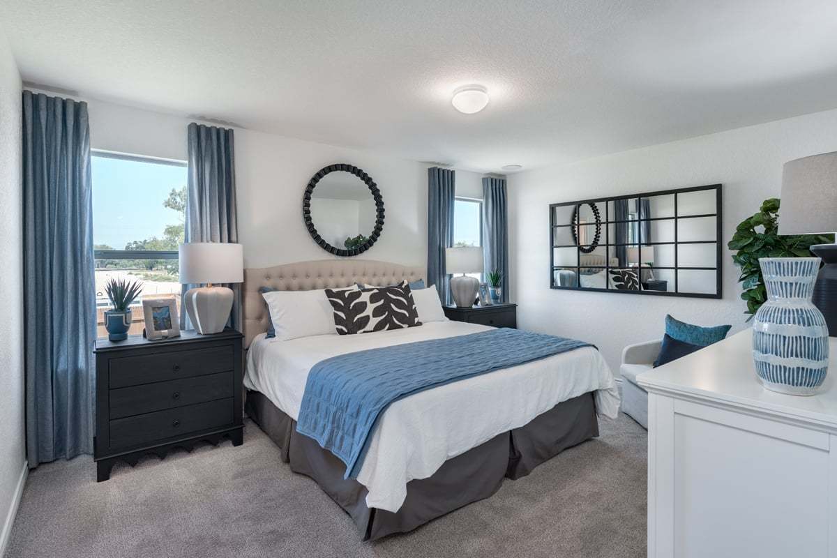Plan 1373 Modeled - Primary bedroom