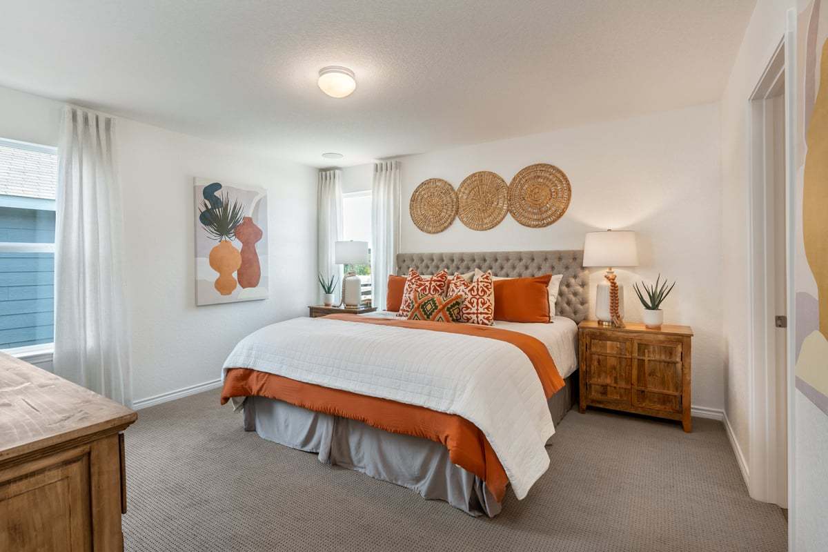 Plan 1663 Modeled - Primary bedroom