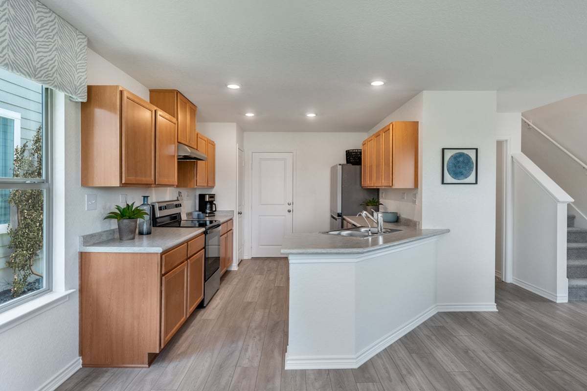 Plan 1373 Modeled - Kitchen