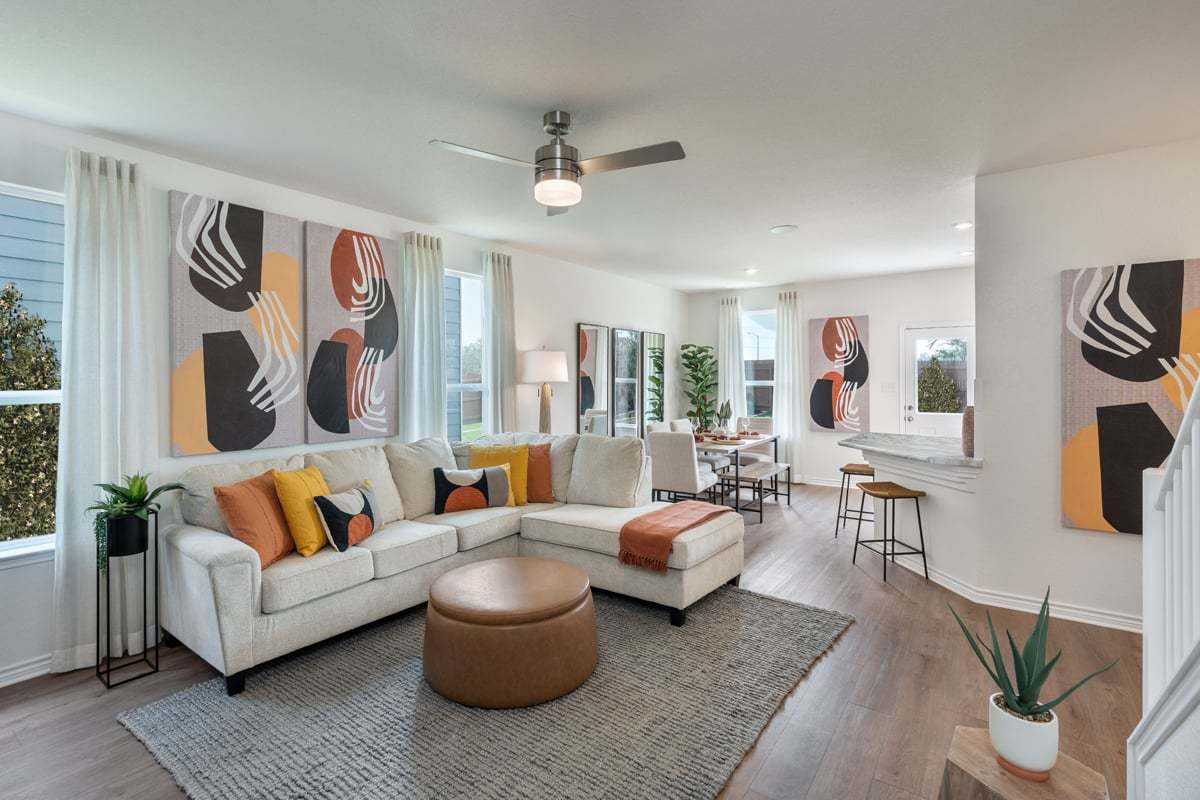 Plan 1663 Modeled - Great room