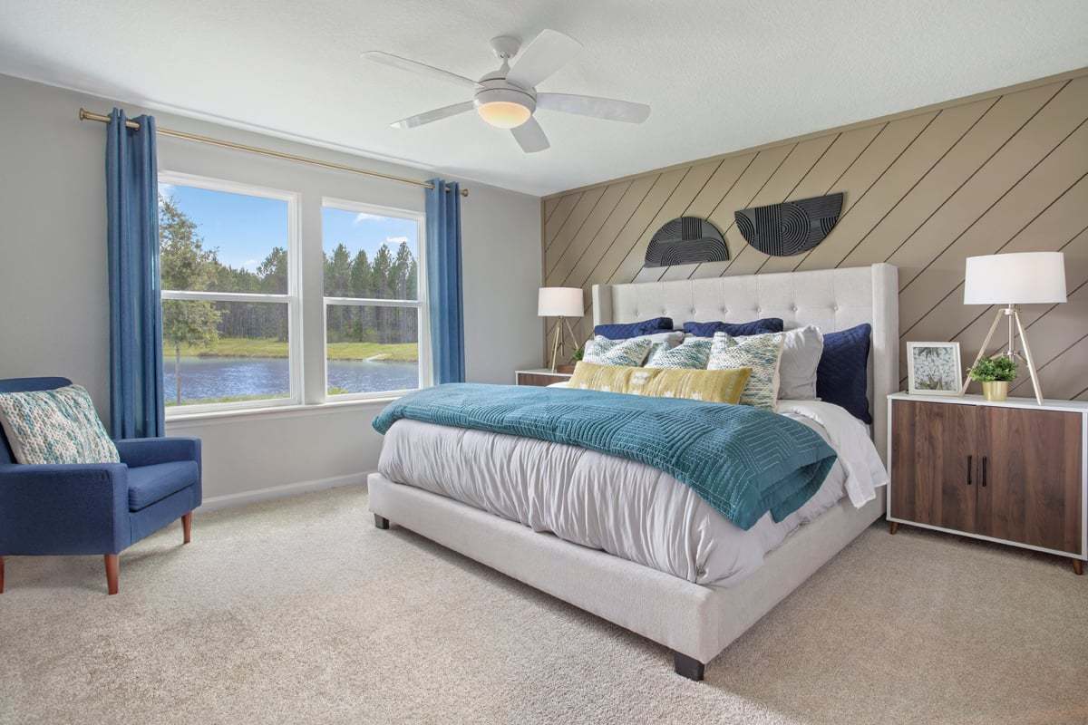 Plan 1541 Modeled - Primary bedroom