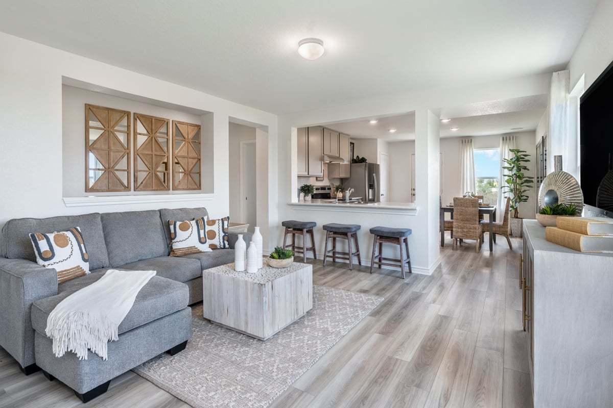 Plan 1242 Modeled - Great room