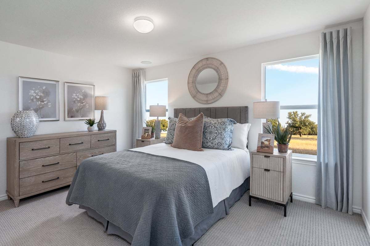 Plan 1242 Modeled - Primary bedroom