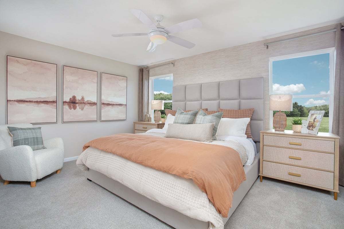 Plan 1501 Modeled - Primary bedroom