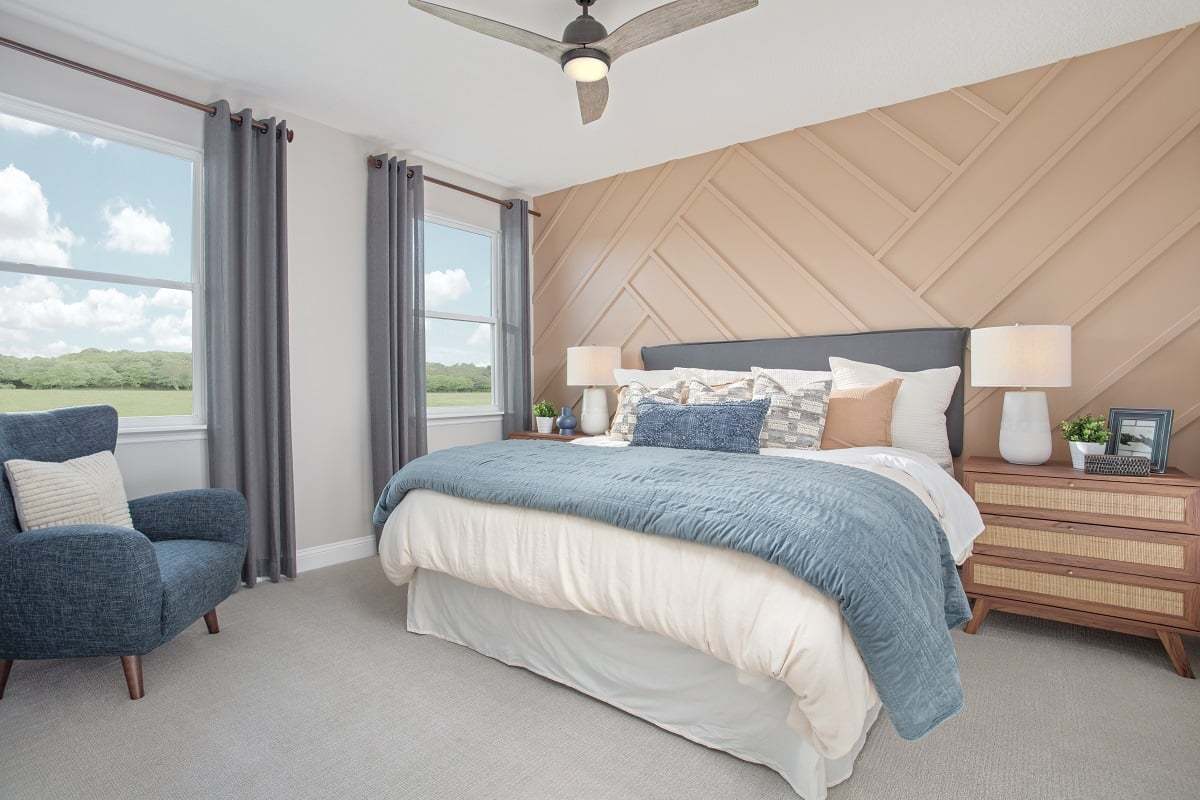 Plan 1638 Modeled - Primary bedroom