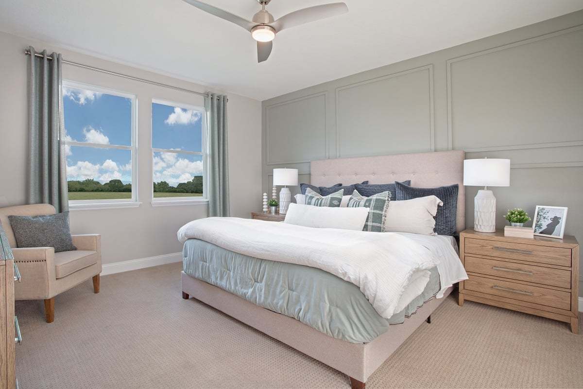 Plan 1707 Modeled - Primary bedroom