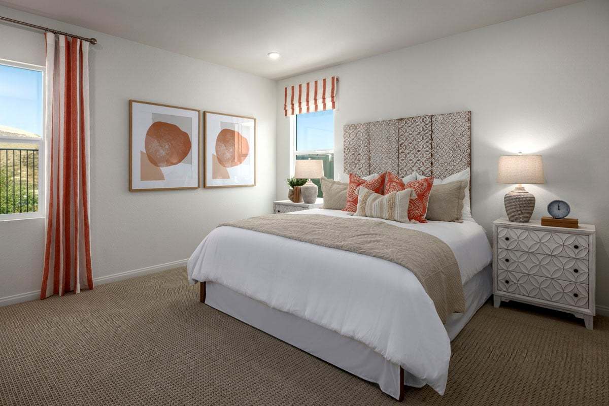 Plan 1663 Modeled - Primary bedroom