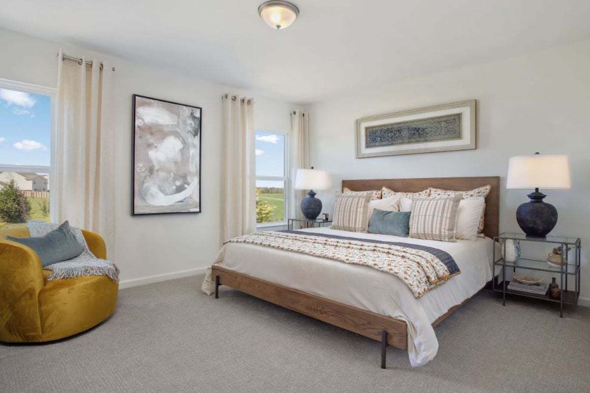 Plan 1445 Modeled - Primary bedroom