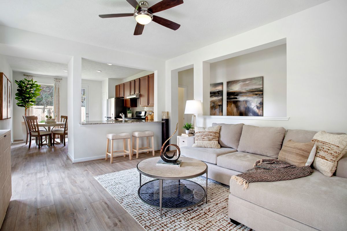 Plan 1242 Modeled - Great room