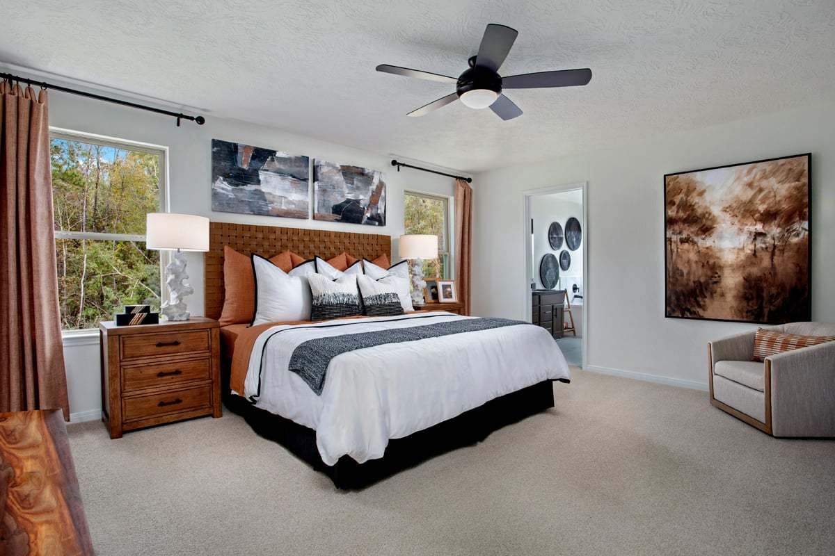 Plan 1780 Modeled - Primary bedroom