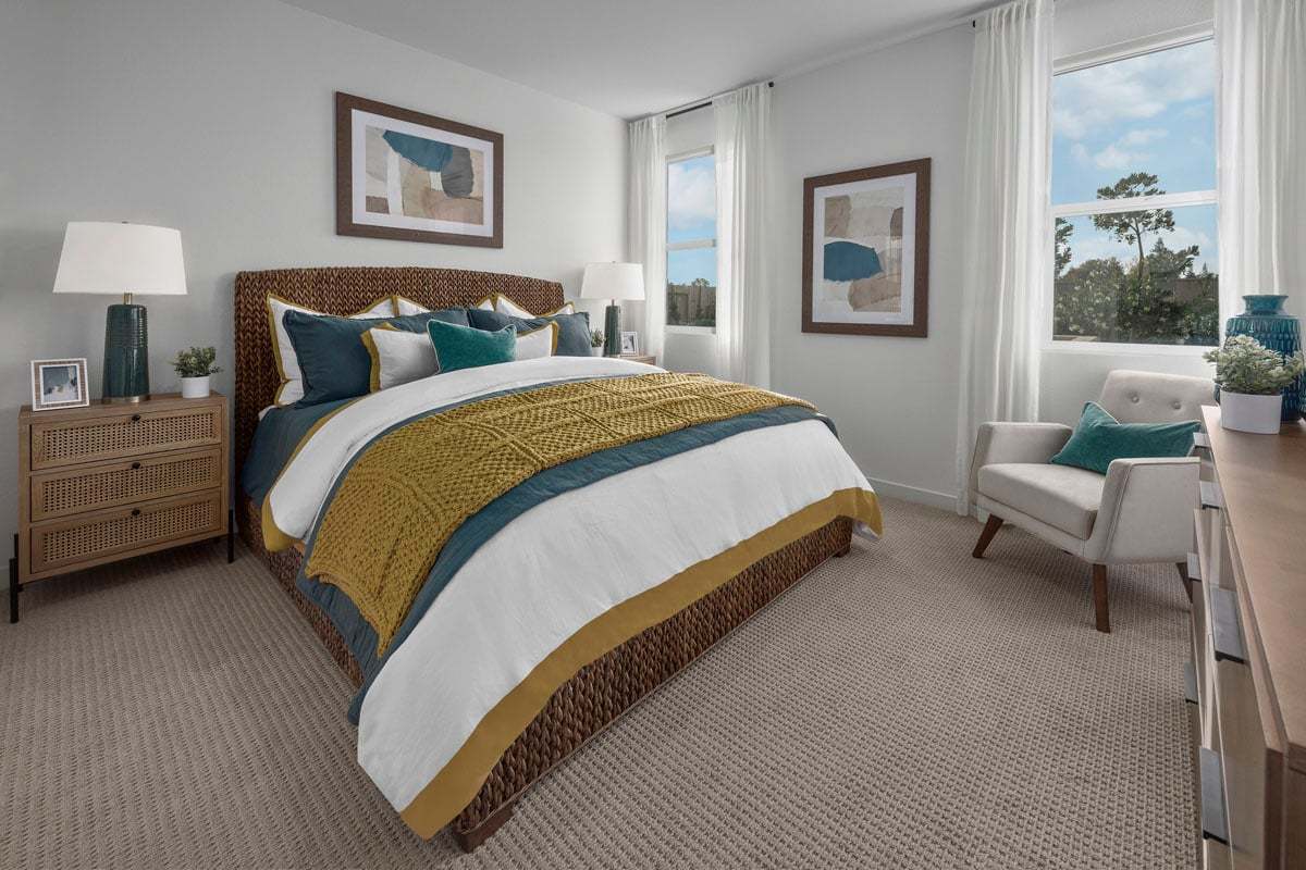 Plan 1552 Modeled - Primary bedroom