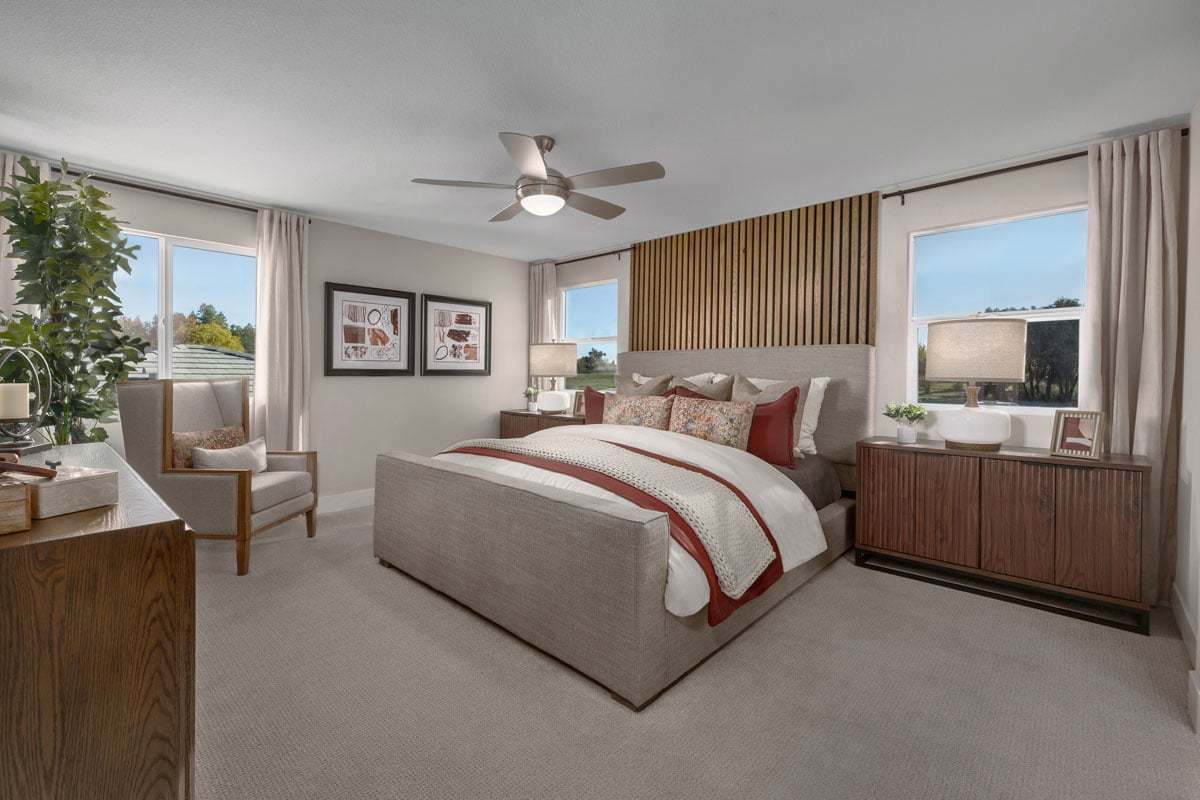 Plan 2374 Modeled - Primary bedroom