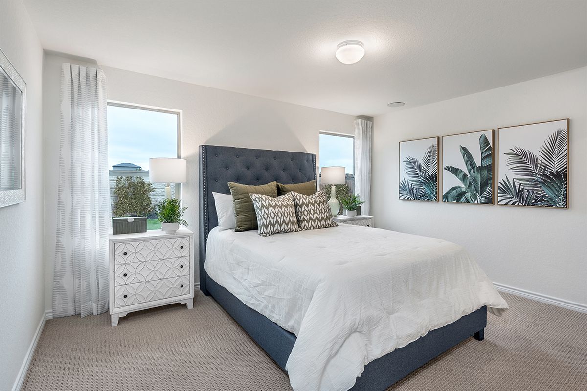 Plan 1243 Modeled - Primary bedroom