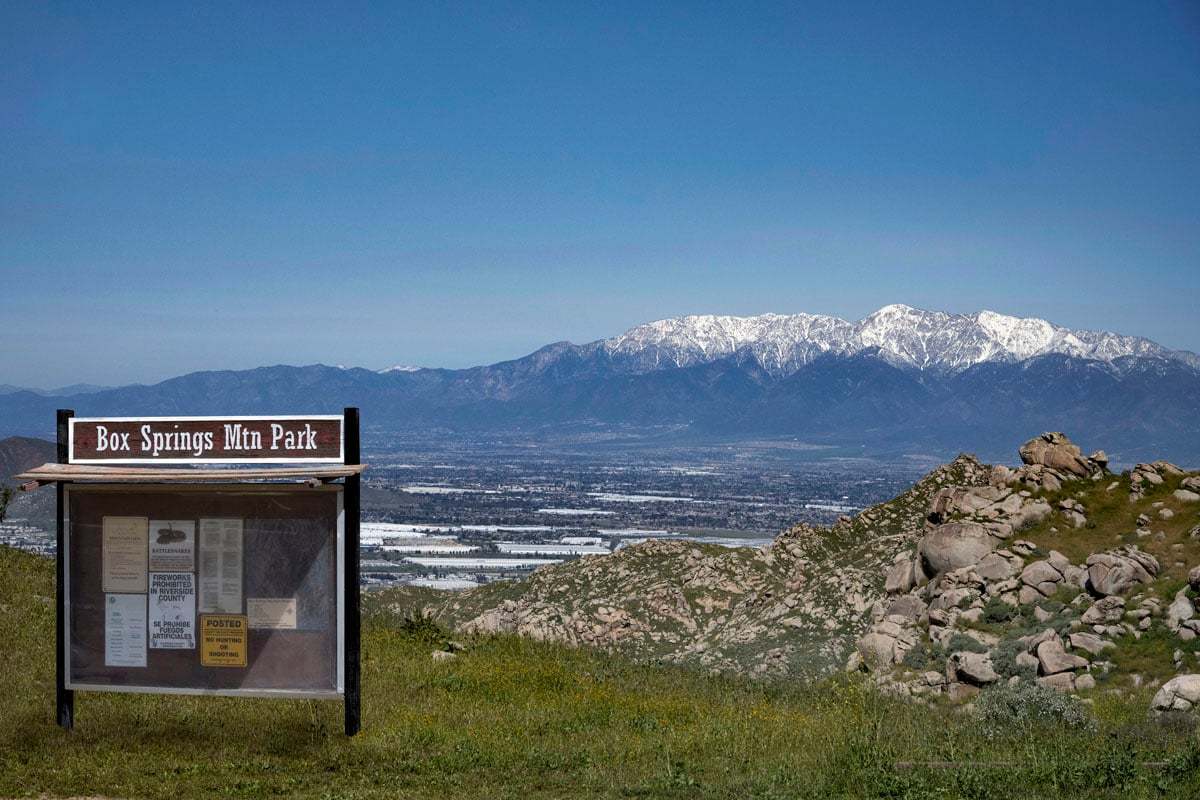 Hiking nearby at Box Springs Mountain Reserve