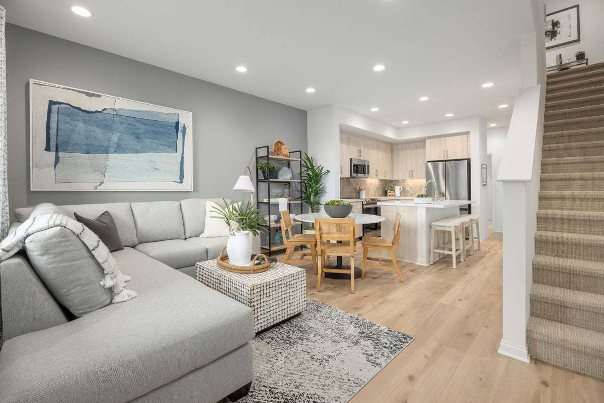 Plan 1448 Modeled - Great room