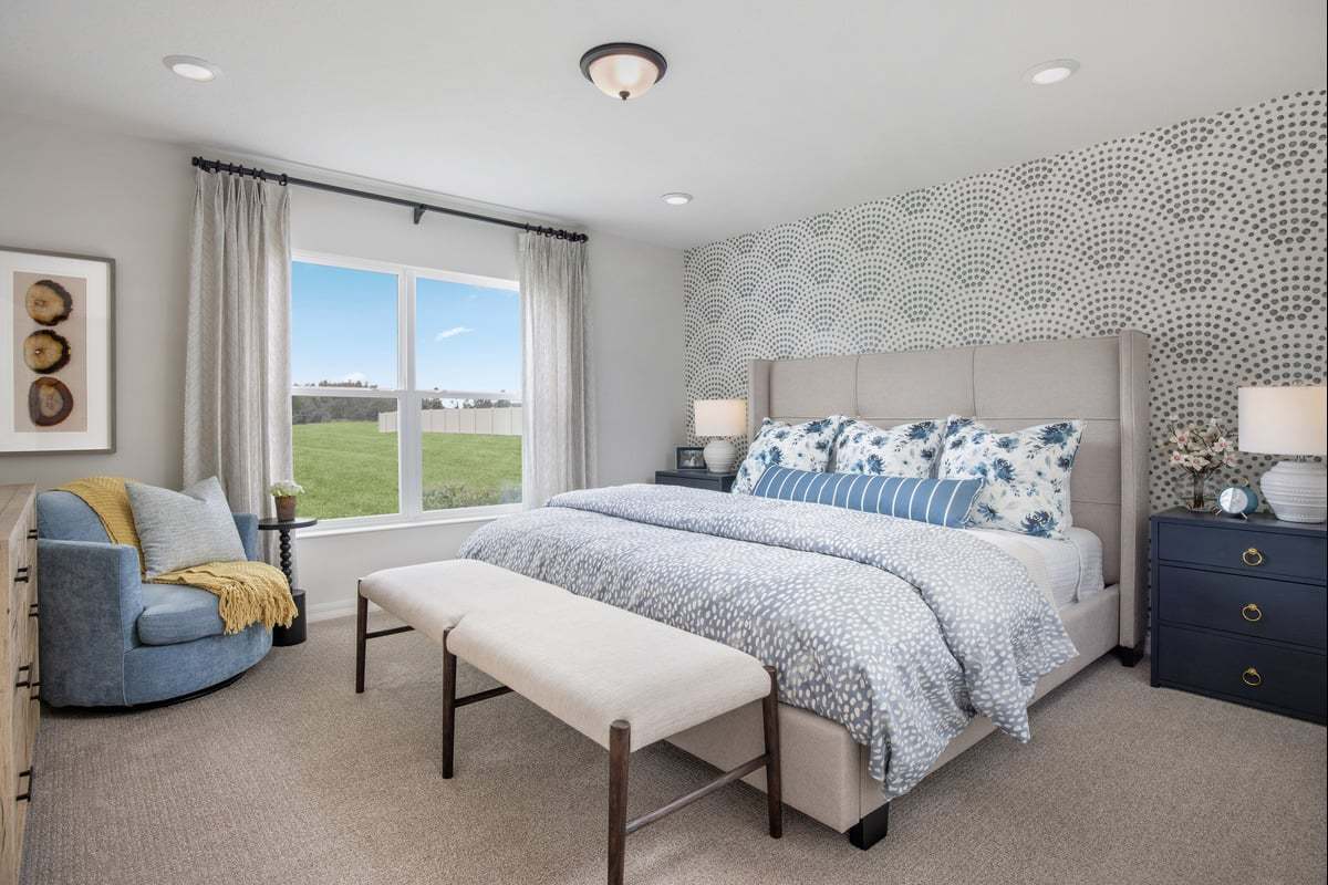 Plan 1541 Modeled - Primary bedroom
