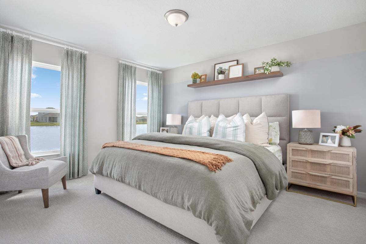 Plan 1637 Modeled - Primary bedroom