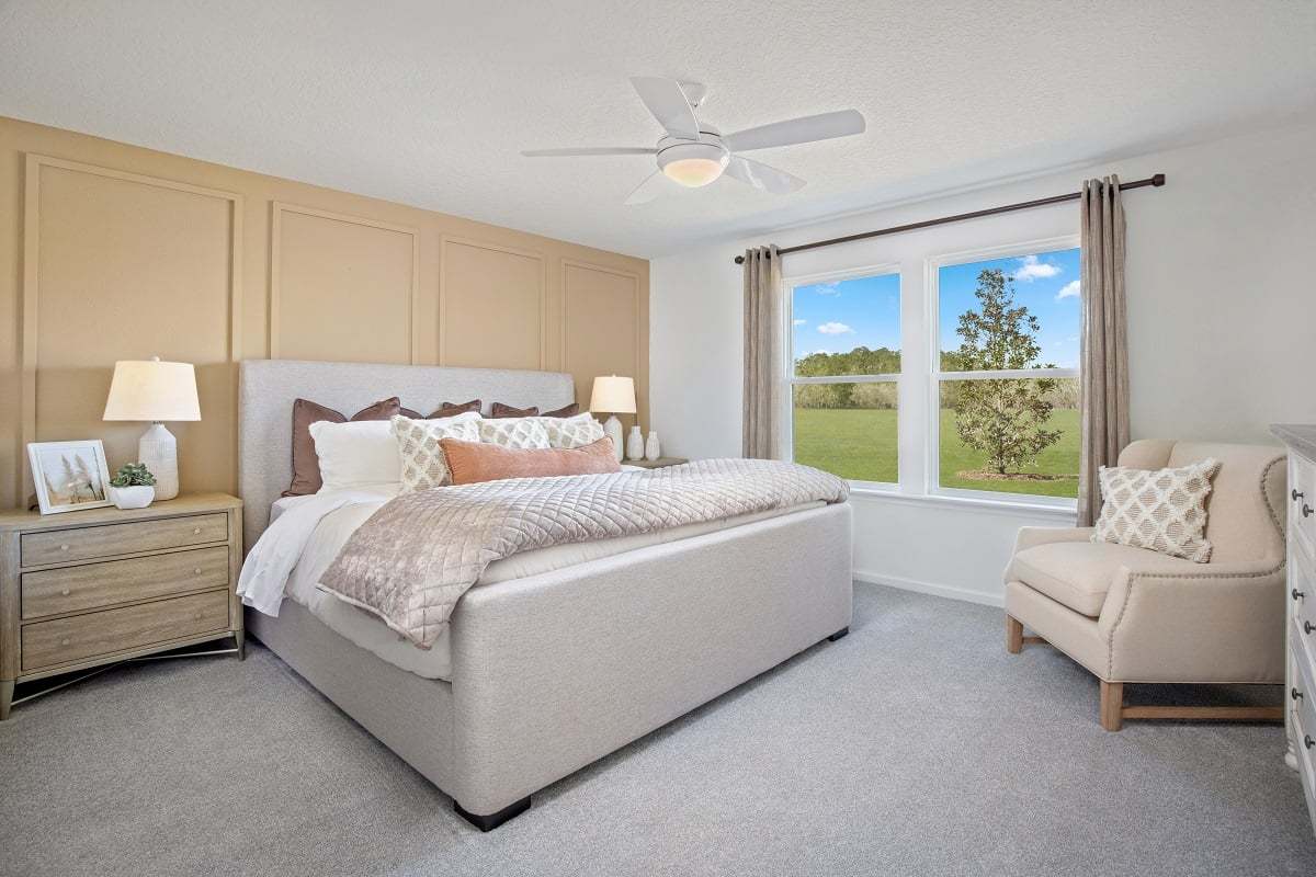 Plan 1541 Modeled - Primary bedroom