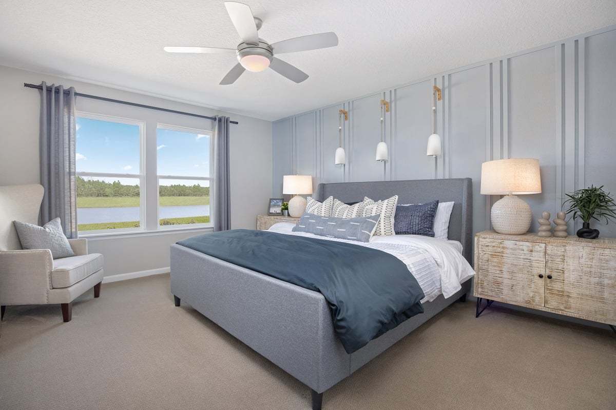 Plan 1707 Modeled - Primary bedroom