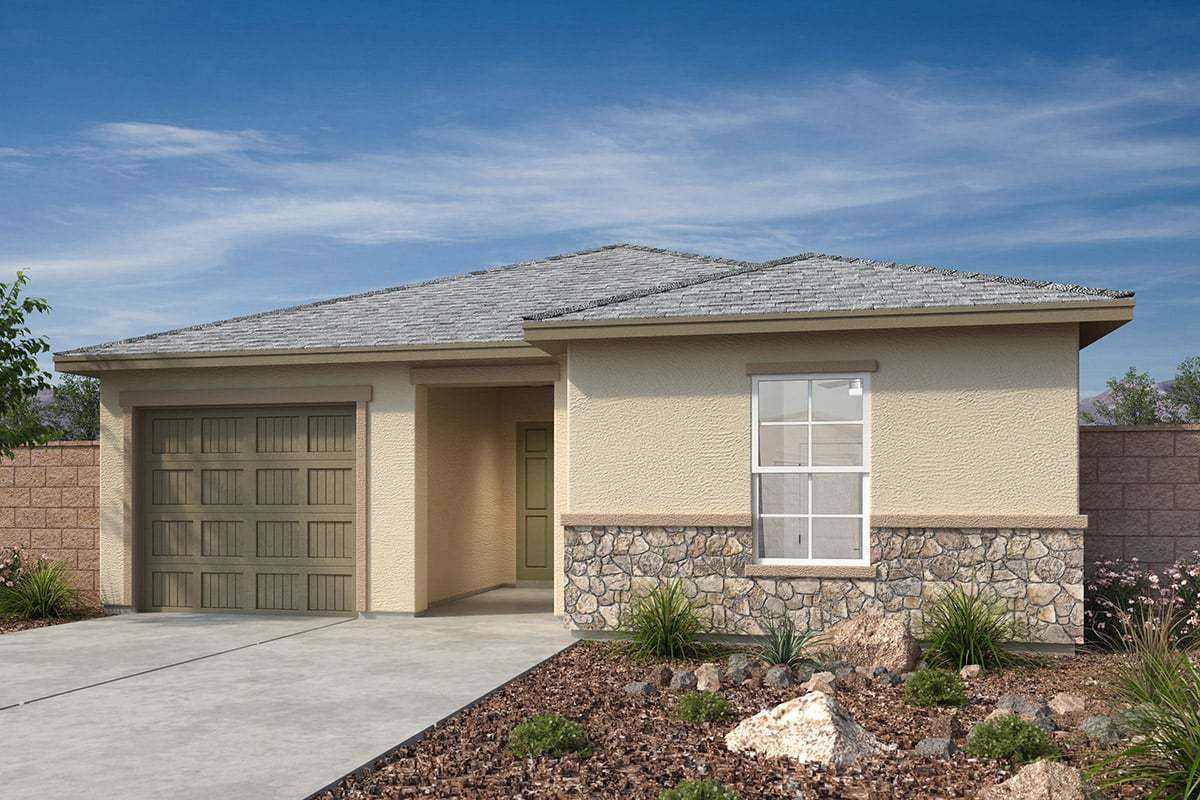 Exterior C with stone