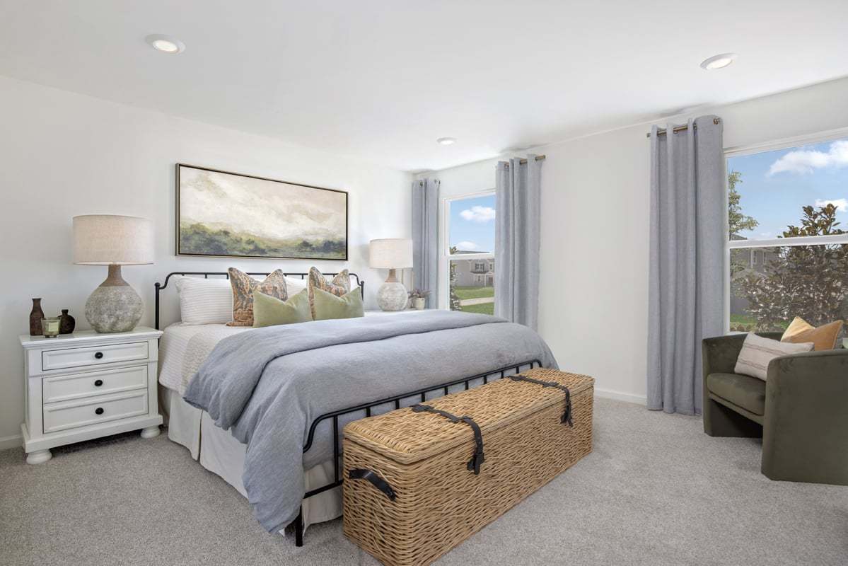 Plan 1582 Modeled - Primary bedroom