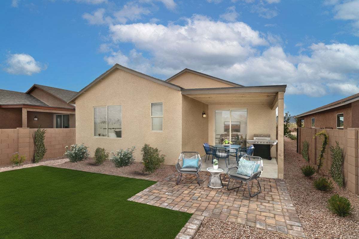 Plan 1465 Modeled - Rear exterior