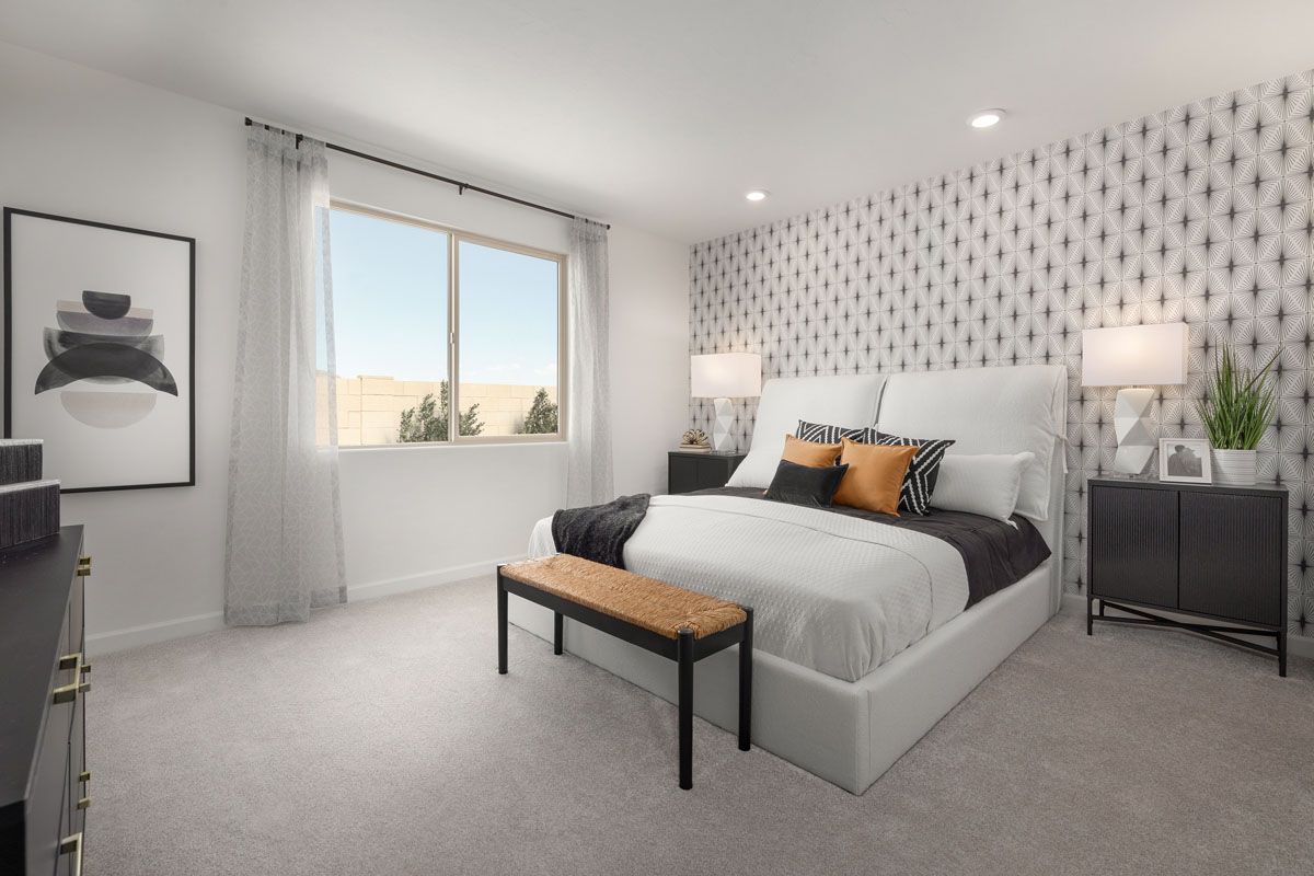 Plan 1745 Modeled - Primary bedroom