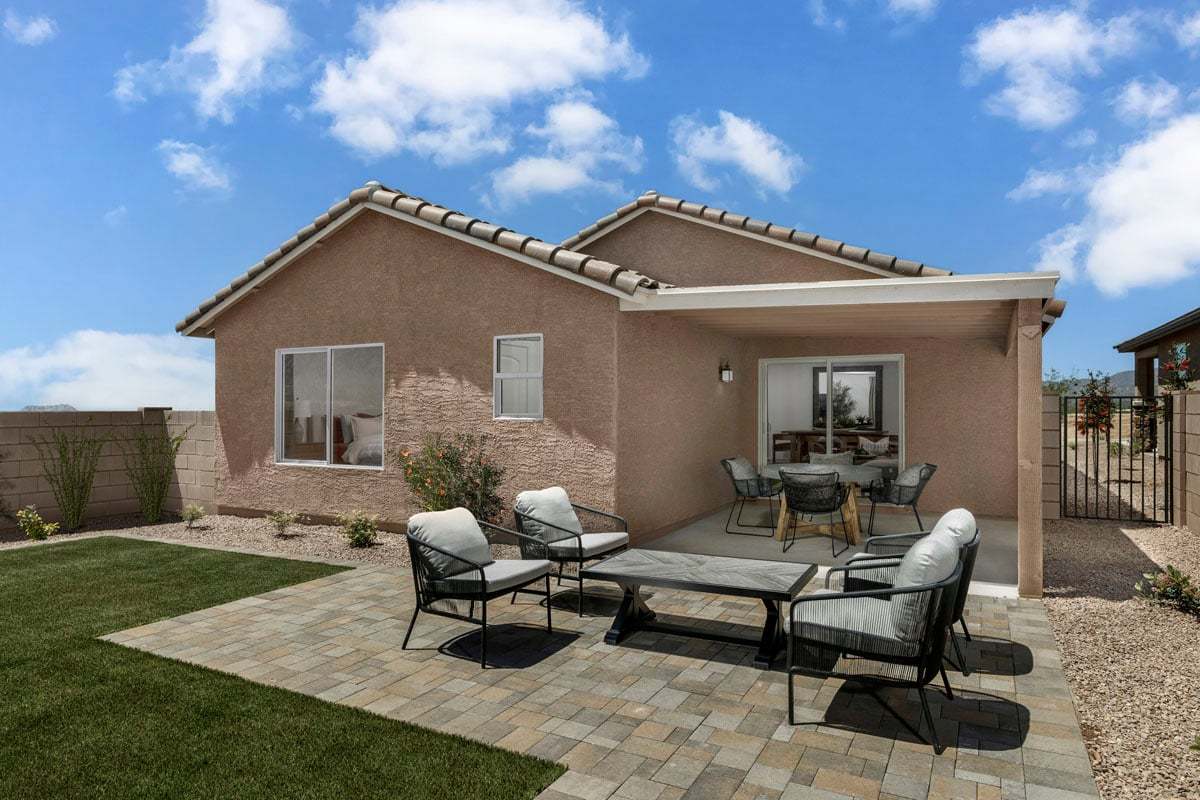 Plan 1465 Modeled - Rear exterior