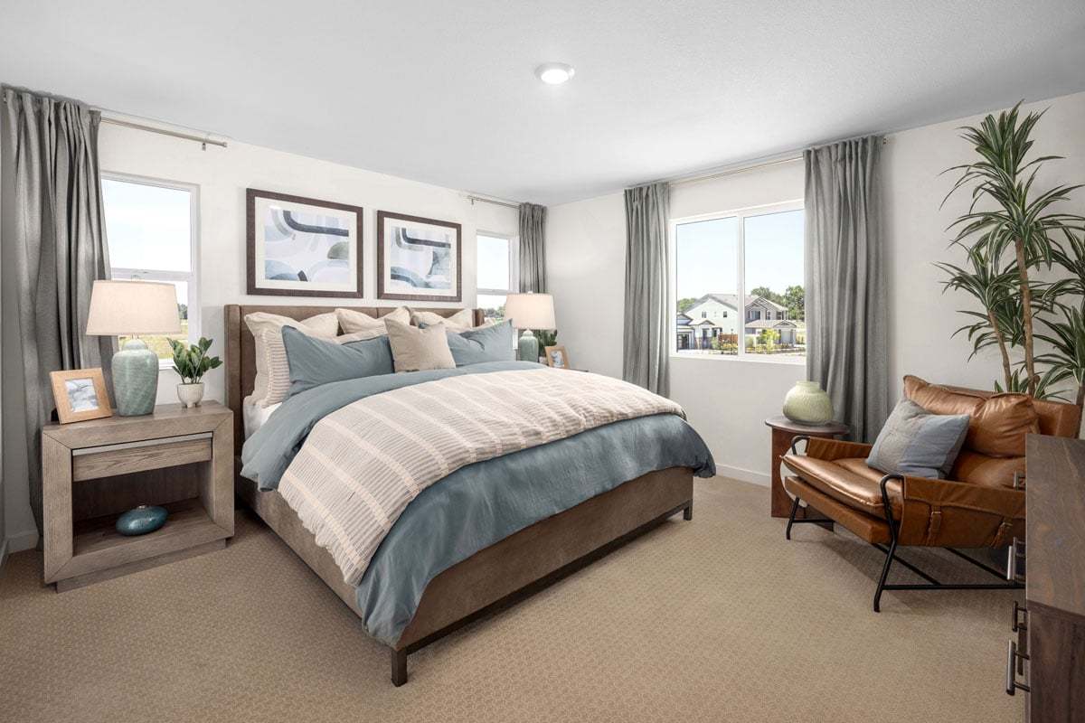 Plan 1795 Modeled - Primary bedroom