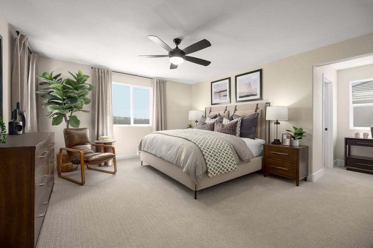 Plan 2236 Modeled - Primary bedroom
