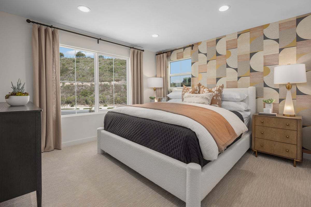 Plan 1732 Modeled - Primary bedroom