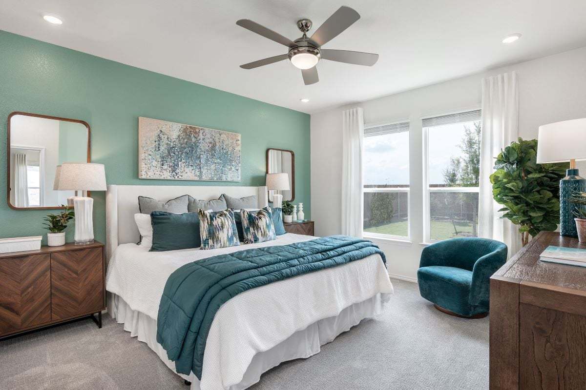 Plan 1675 Modeled - Primary bedroom